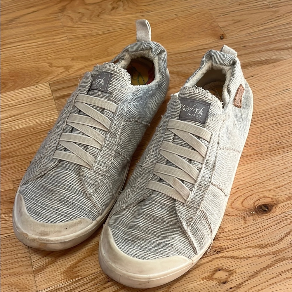 Blowfish Gray Sneakers Lightweight Canvas Low-Top